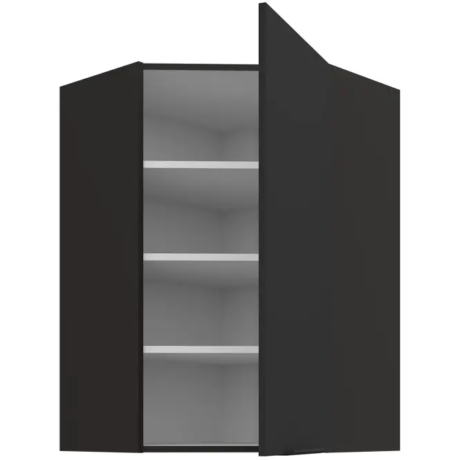 Kuchynská skrinka Aria-BL/BL anti fingerprint 60X60 GN-90 1F (45°)