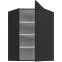 Kuchynská skrinka Aria-BL/BL anti fingerprint 60X60 GN-90 1F (45°),2