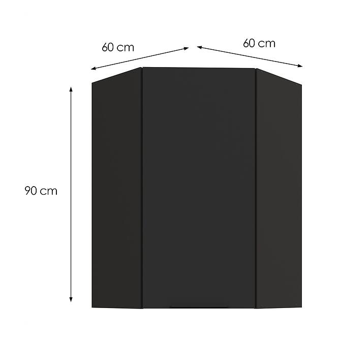 Kuchynská skrinka Aria-BL/BL anti fingerprint 60X60 GN-90 1F (45°),3