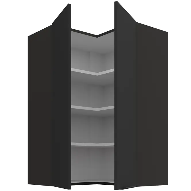 Kuchynská skrinka Aria-BL/BL anti fingerprint 60X60 GN-90 2F (90°)