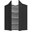 Kuchynská skrinka Aria-BL/BL anti fingerprint 60X60 GN-90 2F (90°),2