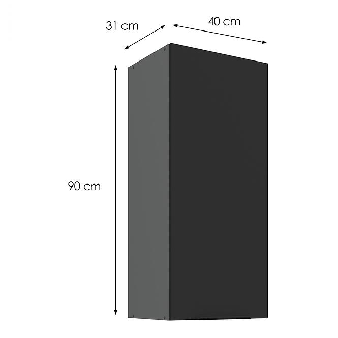 Kuchynská skrinka Aria-BL/ANT anti fingerprint 40G-90 1F