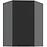 Kuchynská skrinka Aria-BL/ANT anti fingerprint 60X60 GN-90 1F (45°)