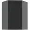 Kuchynská skrinka Aria-BL/ANT anti fingerprint 60X60 GN-90 1F (45°)
