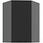 Kuchynská skrinka Aria-BL/ANT anti fingerprint 60X60 GN-90 1F (45°)