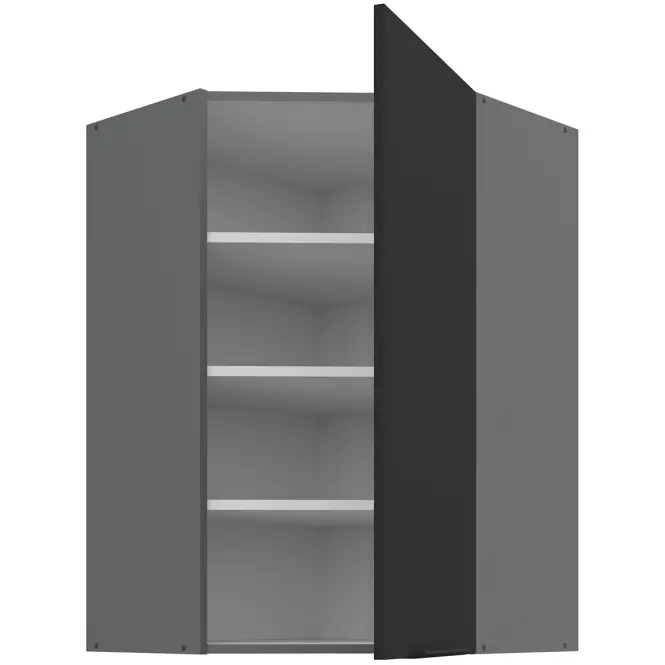 Kuchynská skrinka Aria-BL/ANT anti fingerprint 60X60 GN-90 1F (45°)