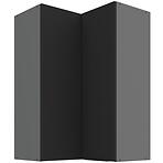 Kuchynská skrinka Aria-BL/ANT anti fingerprint 60X60 GN-90 2F (90°)