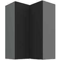 Kuchynská skrinka Aria-BL/ANT anti fingerprint 60X60 GN-90 2F (90°)
