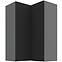 Kuchynská skrinka Aria-BL/ANT anti fingerprint 60X60 GN-90 2F (90°)