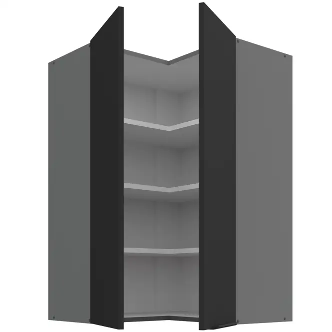 Kuchynská skrinka Aria-BL/ANT anti fingerprint 60X60 GN-90 2F (90°)