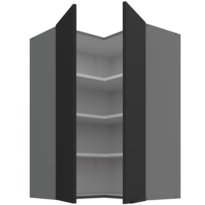 Kuchynská skrinka Aria-BL/ANT anti fingerprint 60X60 GN-90 2F (90°),2
