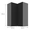 Kuchynská skrinka Aria-BL/ANT anti fingerprint 60X60 GN-90 2F (90°),3
