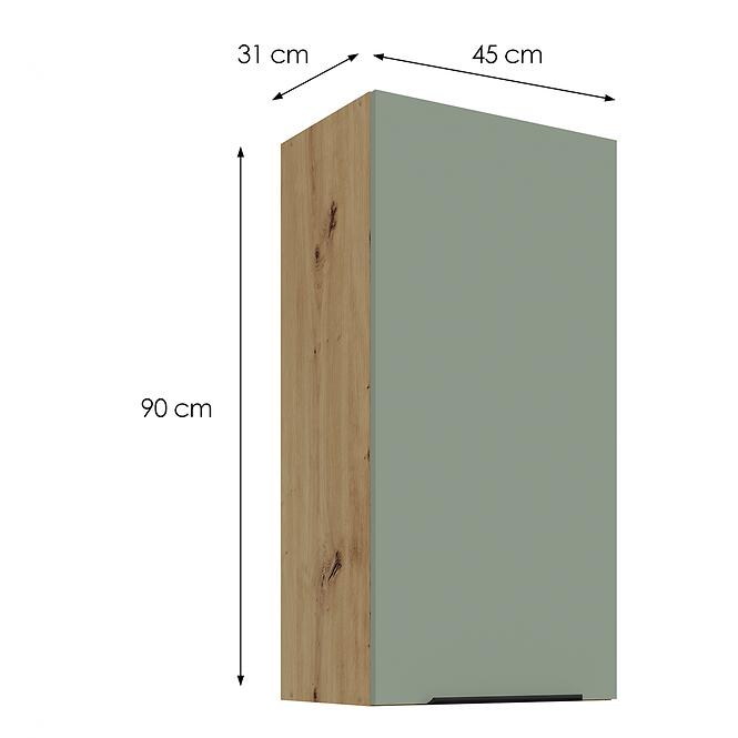 Kuchynská skrinka Aria-SA/AR anti fingerprint 45G-90 1F
