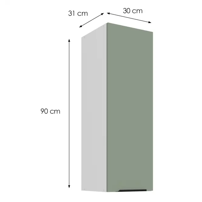 Kuchynská skrinka Aria-SA/WH anti fingerprint 30G-90 1F