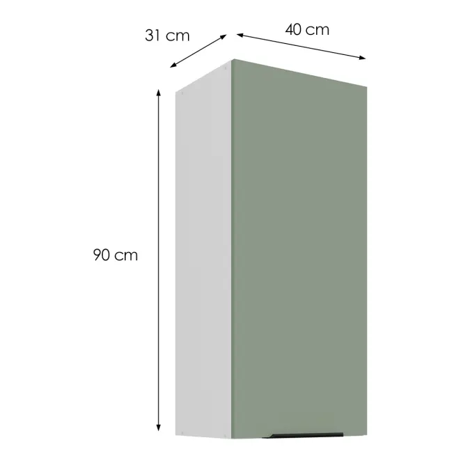 Kuchynská skrinka Aria-SA/WH anti fingerprint 40G-90 1F