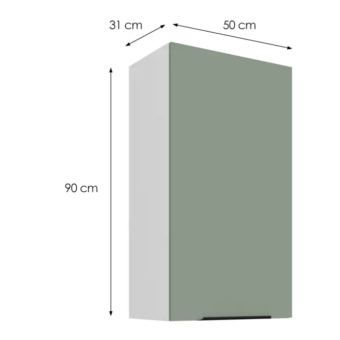Kuchynská skrinka Aria-SA/WH anti fingerprint 50G-90 1F