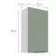 Kuchynská skrinka Aria-SA/WH anti fingerprint 50G-90 1F,3