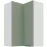 Kuchynská skrinka Aria-SA/WH anti fingerprint 60X60 GN-90 2F (90°)