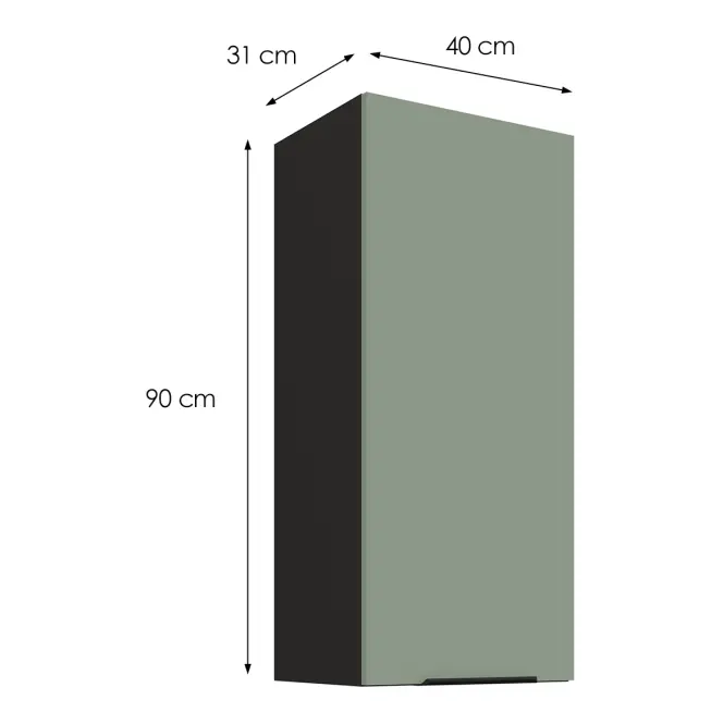 Kuchynská skrinka Aria-SA/BL anti fingerprint 40G-90 1F