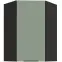 Kuchynská skrinka Aria-SA/BL anti fingerprint 60X60 GN-90 1F (45°)
