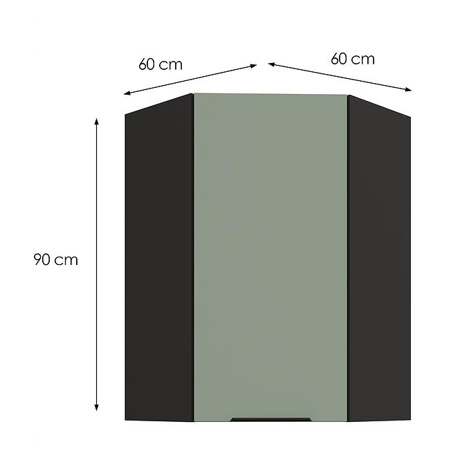 Kuchynská skrinka Aria-SA/BL anti fingerprint 60X60 GN-90 1F (45°),3