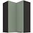 Kuchynská skrinka Aria-SA/BL anti fingerprint 60X60 GN-90 2F (90°)