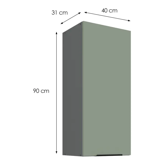 Kuchynská skrinka Aria-SA/ANT anti fingerprint 40G-90 1F