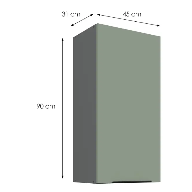 Kuchynská skrinka Aria-SA/ANT anti fingerprint 45G-90 1F