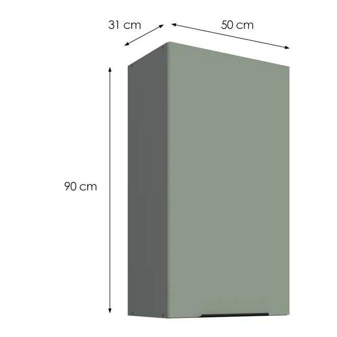Kuchynská skrinka Aria-SA/ANT anti fingerprint 50G-90 1F