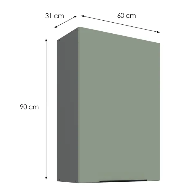 Kuchynská skrinka Aria-SA/ANT anti fingerprint 60G-90 1F
