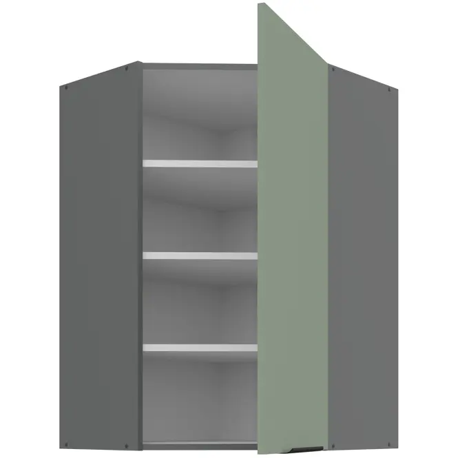 Kuchynská skrinka Aria-SA/ANT anti fingerprint 60X60 GN-90 1F (45°)