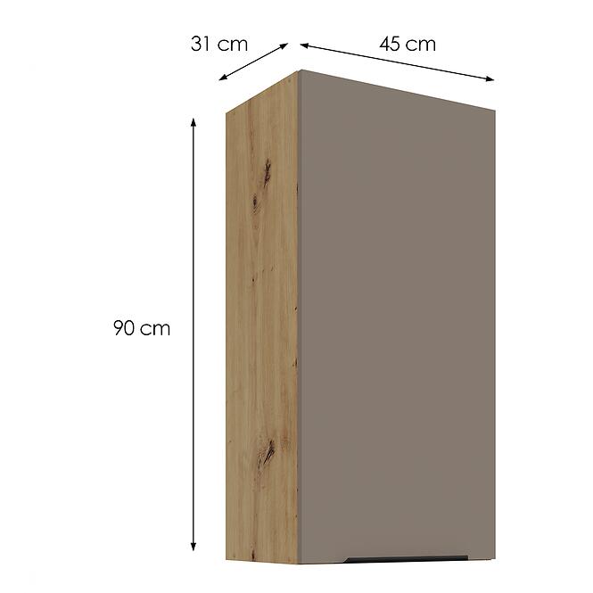 Kuchynská skrinka Aria-TA/AR anti fingerprint 45G-90 1F