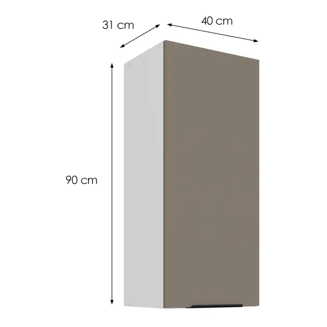 Kuchynská skrinka Aria-TA/WH anti fingerprint 40G-90 1F