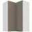 Kuchynská skrinka Aria-TA/WH anti fingerprint 60X60 GN-90 2F (90°)
