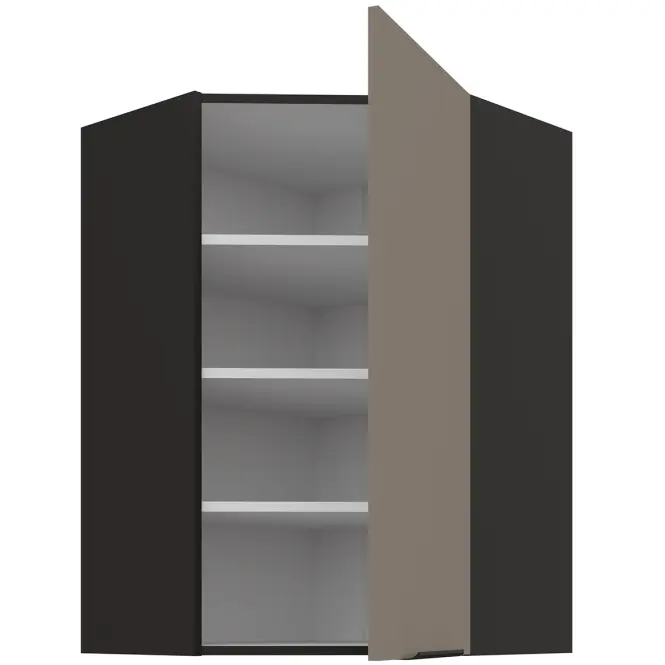 Kuchynská skrinka Aria-TA/BL anti fingerprint 60X60 GN-90 1F (45°)