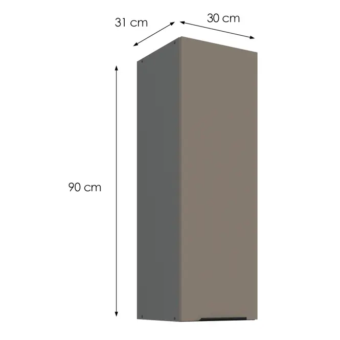 Kuchynská skrinka Aria-TA/ANT anti fingerprint 30G-90 1F