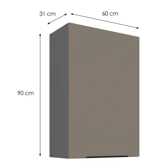 Kuchynská skrinka Aria-TA/ANT anti fingerprint 60G-90 1F