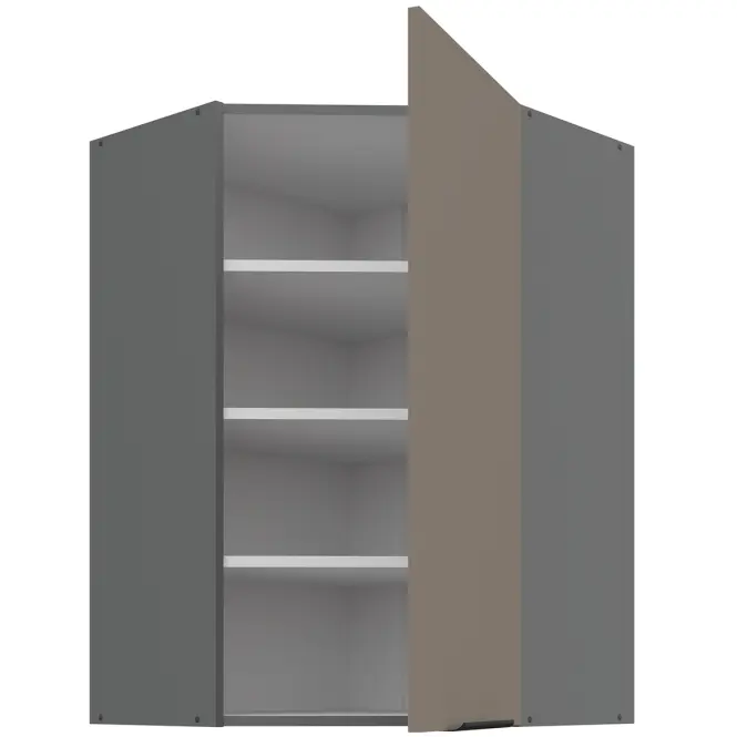 Kuchynská skrinka Aria-TA/ANT anti fingerprint 60X60 GN-90 1F (45°)