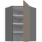 Kuchynská skrinka Aria-TA/ANT anti fingerprint 60X60 GN-90 1F (45°),2