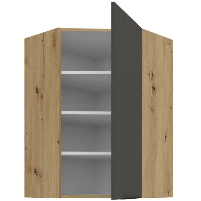 Kuchynská skrinka Aria-GR/AR anti fingerprint 60X60 GN-90 1F (45°)