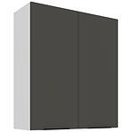Kuchynská skrinka Aria-GR/WH anti fingerprint 80G-90 2F
