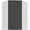Kuchynská skrinka Aria-GR/WH anti fingerprint 60X60 GN-90 1F (45°)