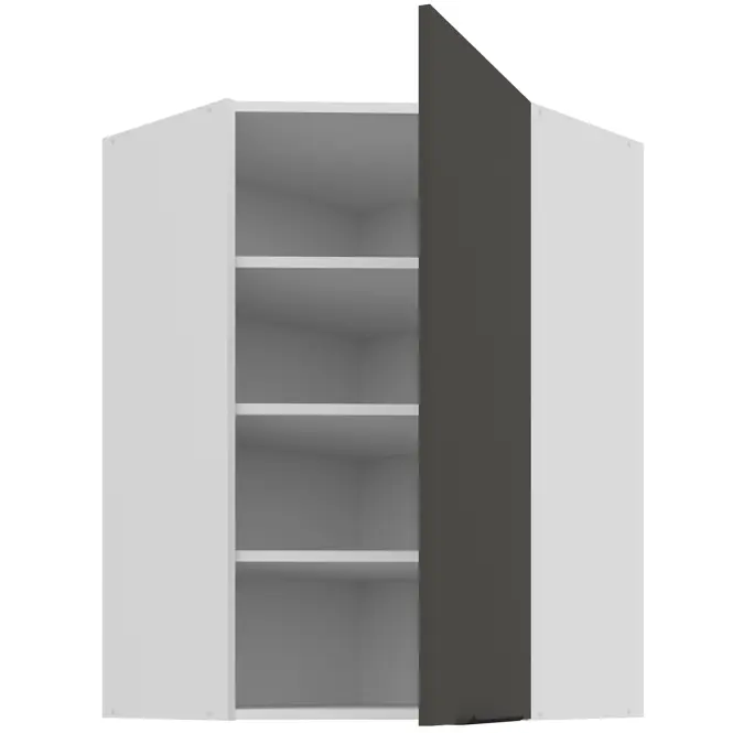 Kuchynská skrinka Aria-GR/WH anti fingerprint 60X60 GN-90 1F (45°)
