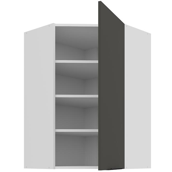 Kuchynská skrinka Aria-GR/WH anti fingerprint 60X60 GN-90 1F (45°)