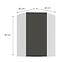 Kuchynská skrinka Aria-GR/WH anti fingerprint 60X60 GN-90 1F (45°),3