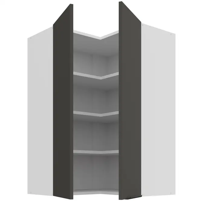 Kuchynská skrinka Aria-GR/WH anti fingerprint 60X60 GN-90 2F (90°)