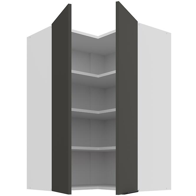 Kuchynská skrinka Aria-GR/WH anti fingerprint 60X60 GN-90 2F (90°),2