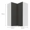 Kuchynská skrinka Aria-GR/WH anti fingerprint 60X60 GN-90 2F (90°),3