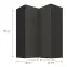 Kuchynská skrinka Aria-GR/BL anti fingerprint 60X60 GN-90 2F (90°),3