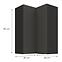 Kuchynská skrinka Aria-GR/BL anti fingerprint 60X60 GN-90 2F (90°),3